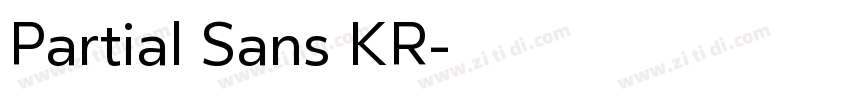 Partial Sans KR字体转换 Partial Sans KR字体转换